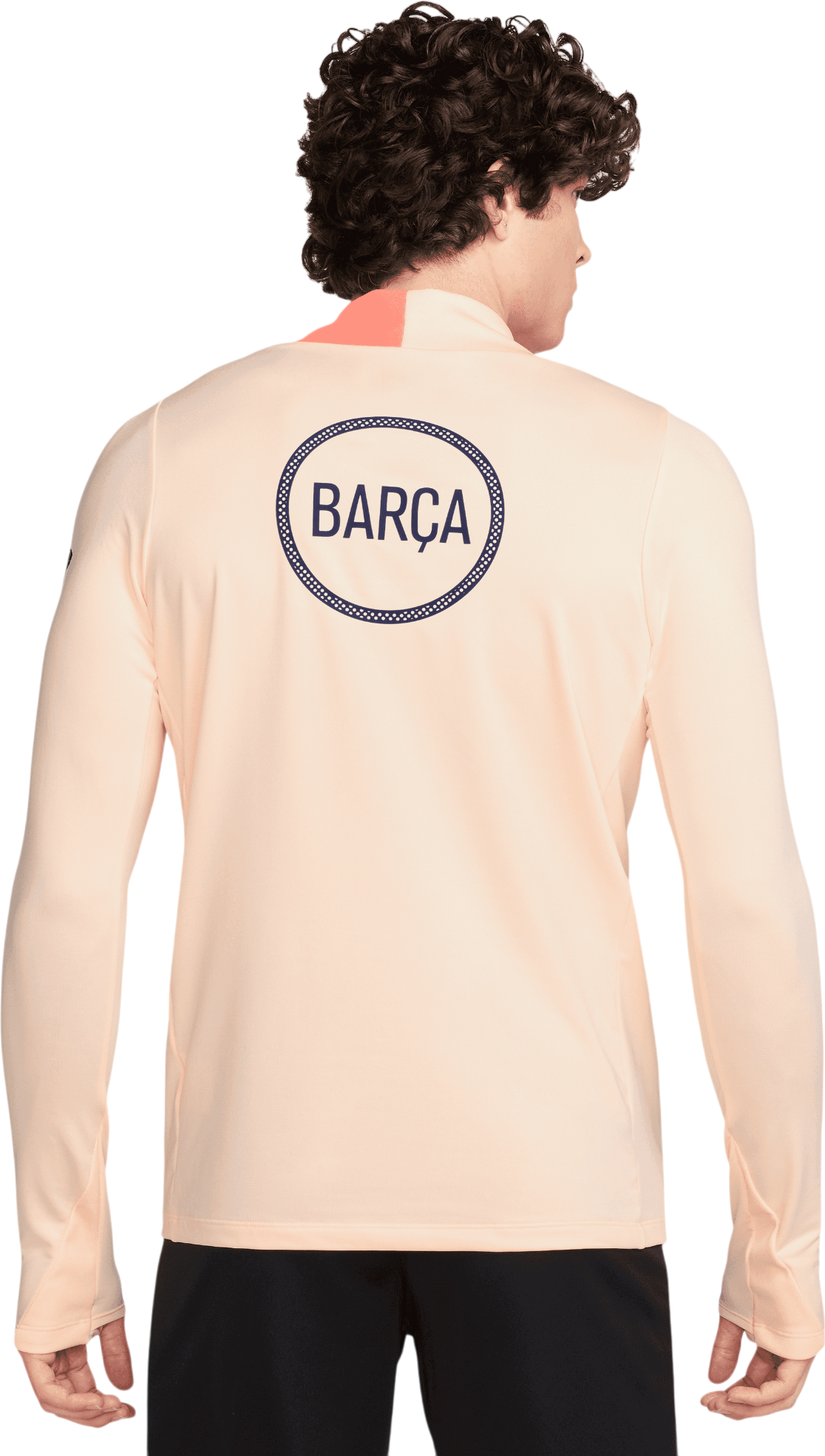 Тениска Nike FC Barcelona Dri-FIT Strike Soccer Knit Drill Top Бежово | hm3350-808, 1