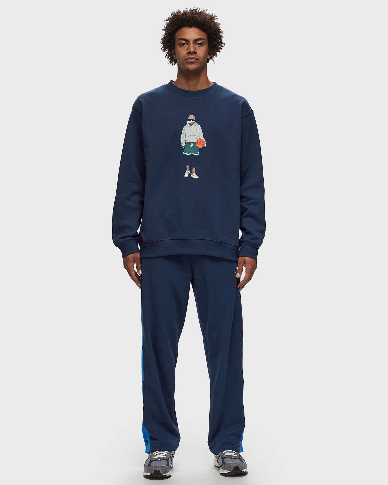 Суитчър New Balance Athletics Sport Style Relaxed Crew Тъмно синьо | MT41538-NNY, 1