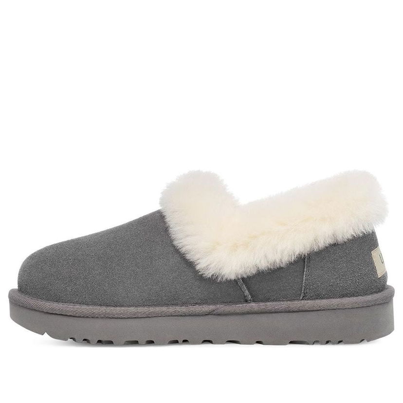 Кецове и обувки UGG Slip On with Fur Collar Сиво | 1119002-LGH