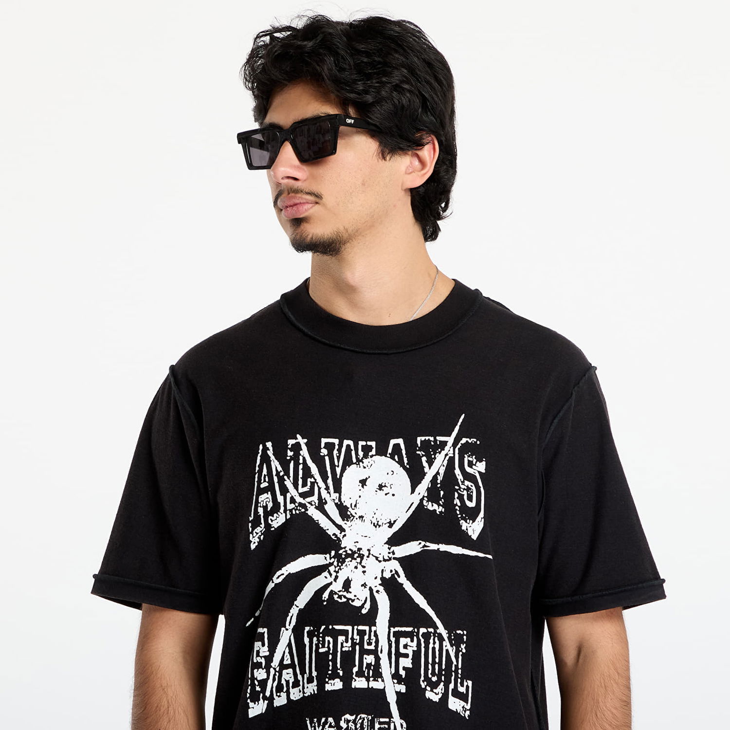 Тениска Wasted Paris T-Shirt Authentic Reverse Faded Always Faithful Spider Graphic Черно | WP_000322, 1