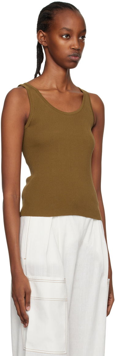 Потник Max Mara Show Ribbed Tank Top Зелено | 2313610232600 MM12117, 3