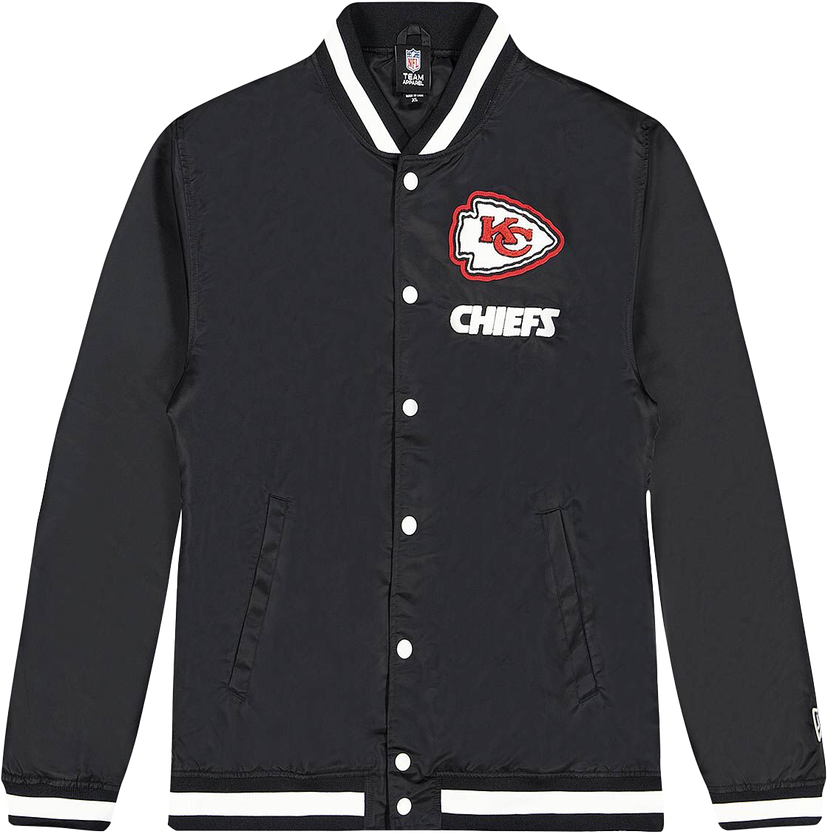 Яке бомбър New Era Kansas City Chiefs Varsity Jacket Черно | 60426251-60426251