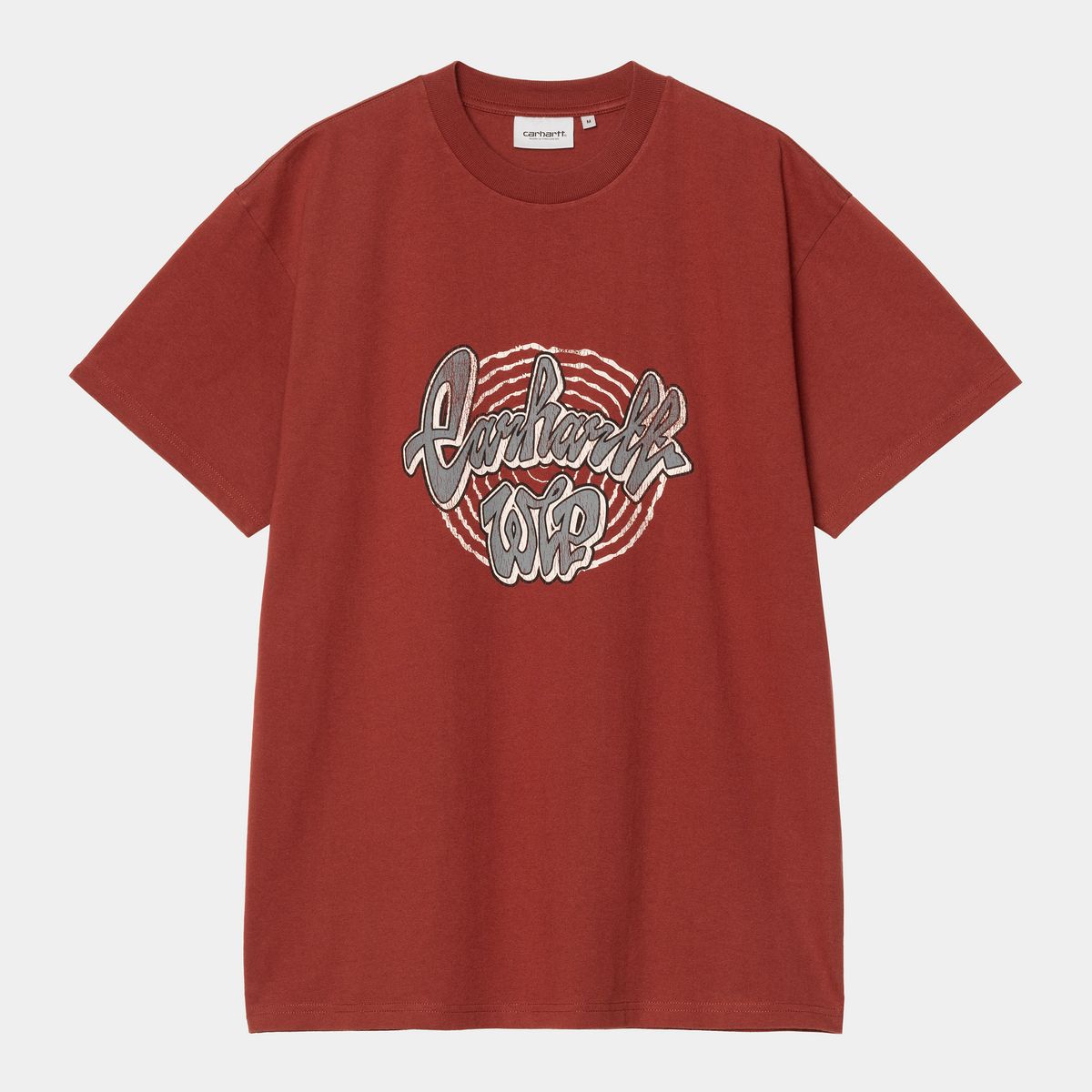 Тениска Carhartt WIP S/S Chedda T-Shirt heavy stone wash Бургунди | I035428_9, 0