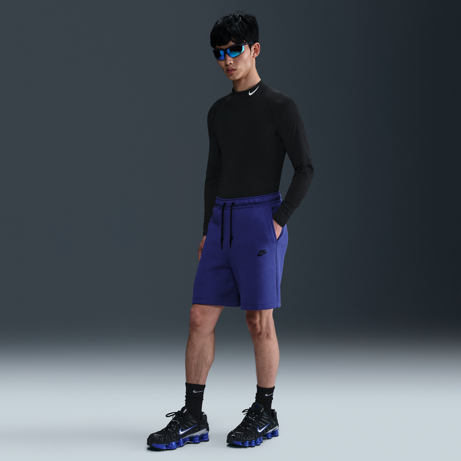 Къси панталони Nike Sportswear Tech Fleece Shorts Синьо | FB8171-539, 0