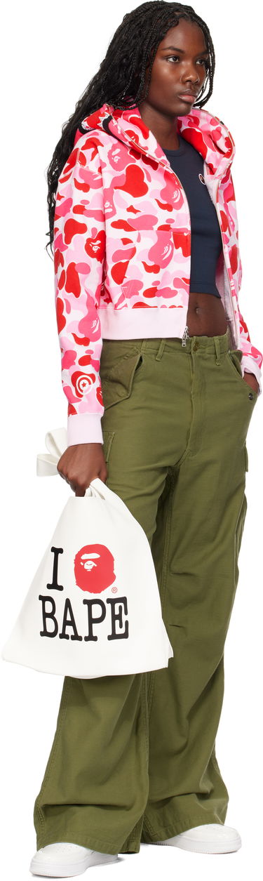 Голяма пазарска чанта BAPE A Bathing Ape 'I Love BAPE' Tote Bag Бяло | 001BAK802001L, 3