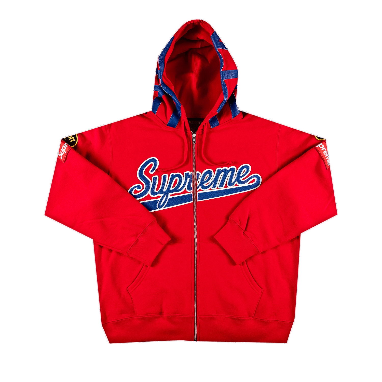 Суитчър Supreme Vanson Leathers Spider Web Zip Up Hooded Sweatshirt Червено | SS21SW47 RED, 0