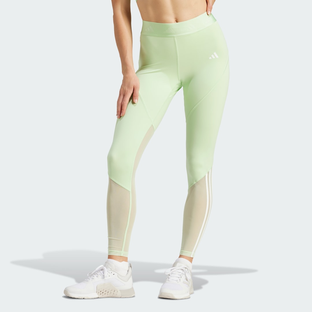 Клинове adidas Performance Hyperglam Full-Length Leggings Зелено | IS4477, 0