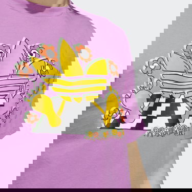 Тениска adidas Originals Cartoon Trefoil T-shirt Розово | HP1019, 2