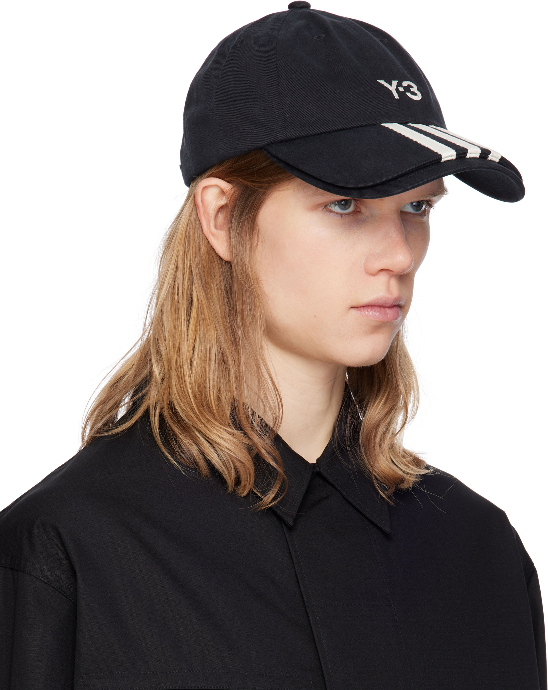 Y-3 3-Stripes Baseball Cap, 1