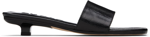 BY FAR Ceni Eel Embossed Leather Heeled Sandals