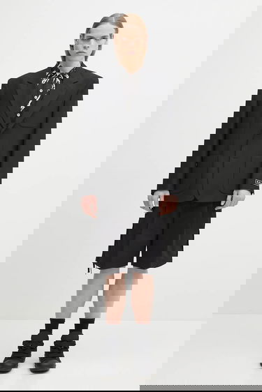 Риза Wales Bonner Wales Bonner Highlife Bowling Relaxed Fit Classic Collar Short Sleeve Abstract Print Shirt Черно | MS25SH08.VI05.9900, 4