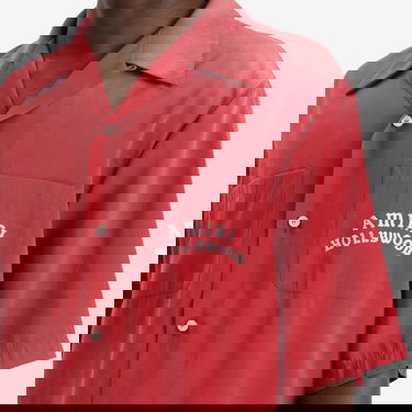 Риза AMIRI AMIRI Hollywood Bowling Shirt, Size Large Червено | AMSTCA1154-VarsityRed, 5