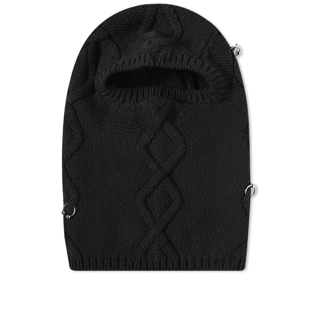 Пуловер 032C 032c Highland Cable Knit Balaclava Черно | FW22-A-0041, 0