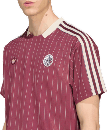 Фланелка adidas Performance Ajax Amsterdam Terrace Icons Soccer Jersey Бургунди | JM7348, 3