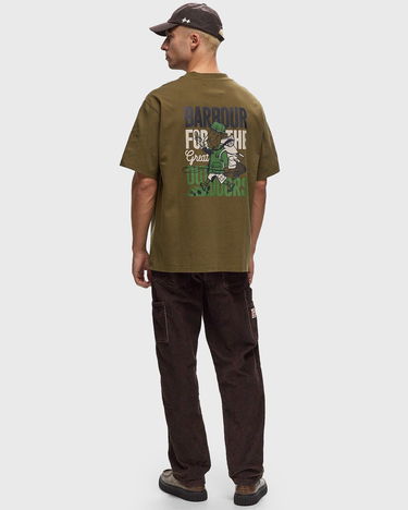 Тениска Barbour Leonard Oversized T-Shirt Зелено | MTS1353OL71, 1