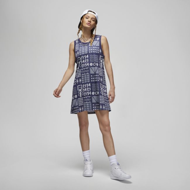 Pокля Nike (Her)itage Quai 54 Dress Лилаво | DV6629-511, 1