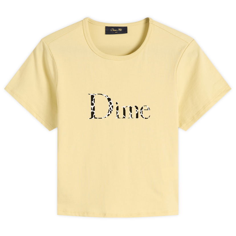 Тениска Dime Women's Classic Dalmatians T-Shirt, Size X-Small Жълто | DIMEFA2513YEL