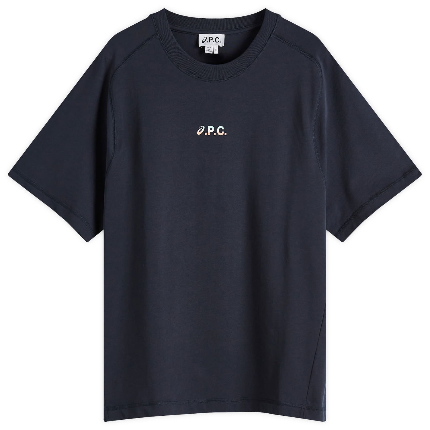 Тениска A.P.C. Men's x Wind Logo T-Shirt, Size Small Тъмно синьо | COEAV-H26453-IAK, 0