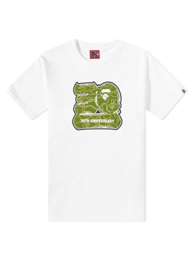 Тениска BAPE 30th Anniversary T-Shirt Зелено | 001TEJ701002F-WHG