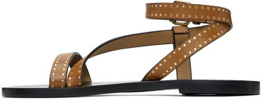 Кецове и обувки ISABEL MARANT Isabel Marant Jopee Studded Leather Sandals Кафяво | SD0228FA-C1B05S, 2