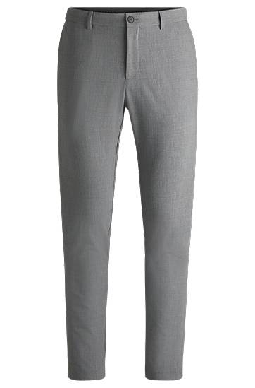 Панталони BOSS Slim-Fit Performance-Stretch Trousers Сиво | 50535709, 0