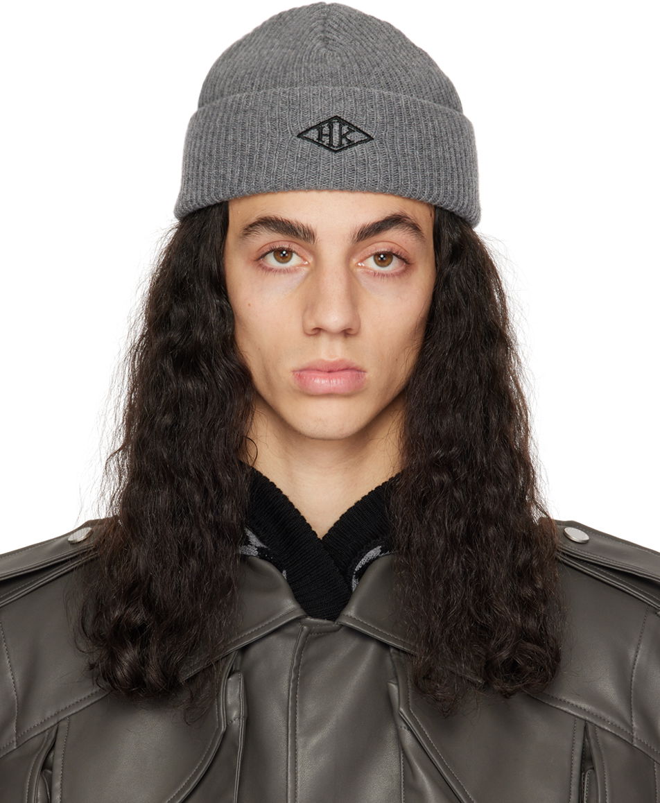 Шапка Han Kjøbenhavn Han Kjobenhavn Top Beanie Сиво | A-131790, 0