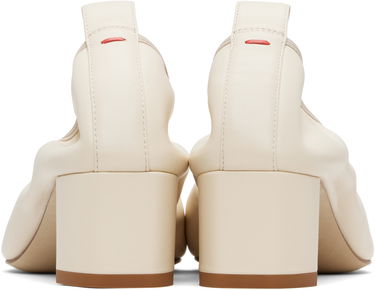 Грижа за обувките Aeyde Aeyde Narissa Ruched Block Heels Бяло | A11-PU0600001002-225, 1