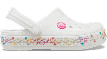 Кецове и обувки Crocs Crocband™ Necklace Band Бяло | 208270-94S, 0