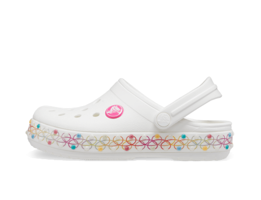 Кецове и обувки Crocs Crocband™ Necklace Band Бяло | 208270-94S