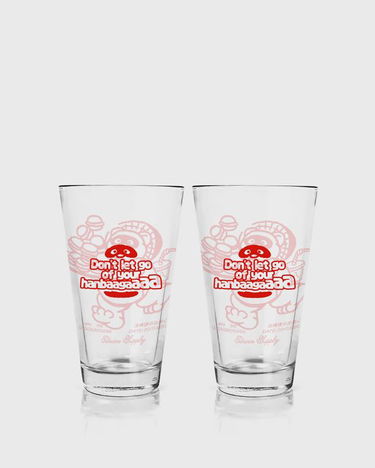 Домашен декор EDWIN Edwin Supply Tanuki Graphic Cola Glasses - Pack of 2 Червено | I035937-H400, 2