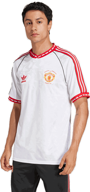 Фланелка adidas Performance Manchester United '91 Jersey Бяло | JF0376, 3