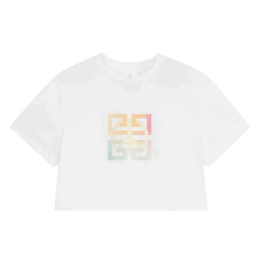 Съкратен топ Givenchy Cropped Masculine T-Shirt Бяло | BW709X3Z9Y 100, 0