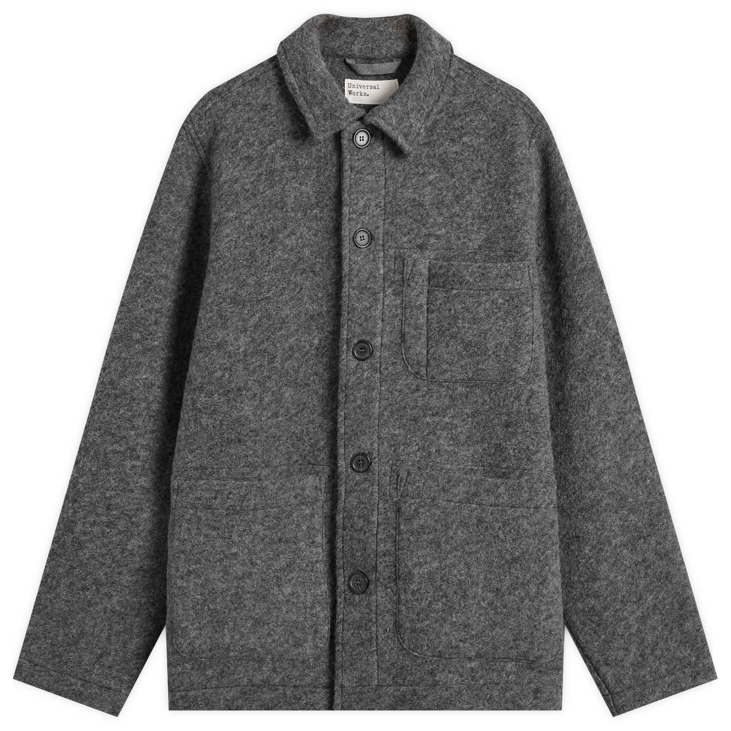 Яке Universal Works Wool Fleece Field Jacket, Size Small Сиво | 00017-GMA, 0