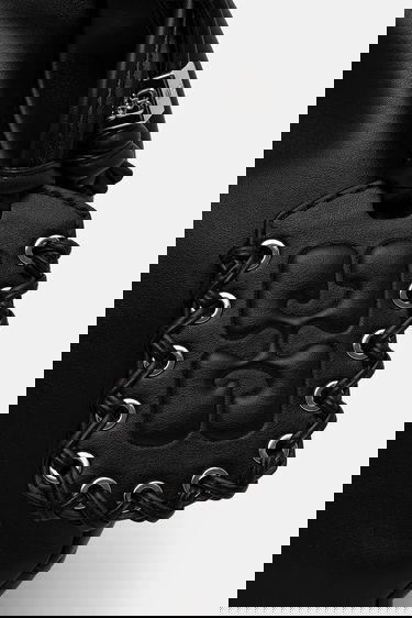 Дамска чанта GANNI Hobo Bag Medium Laces Черно | A7295, 3