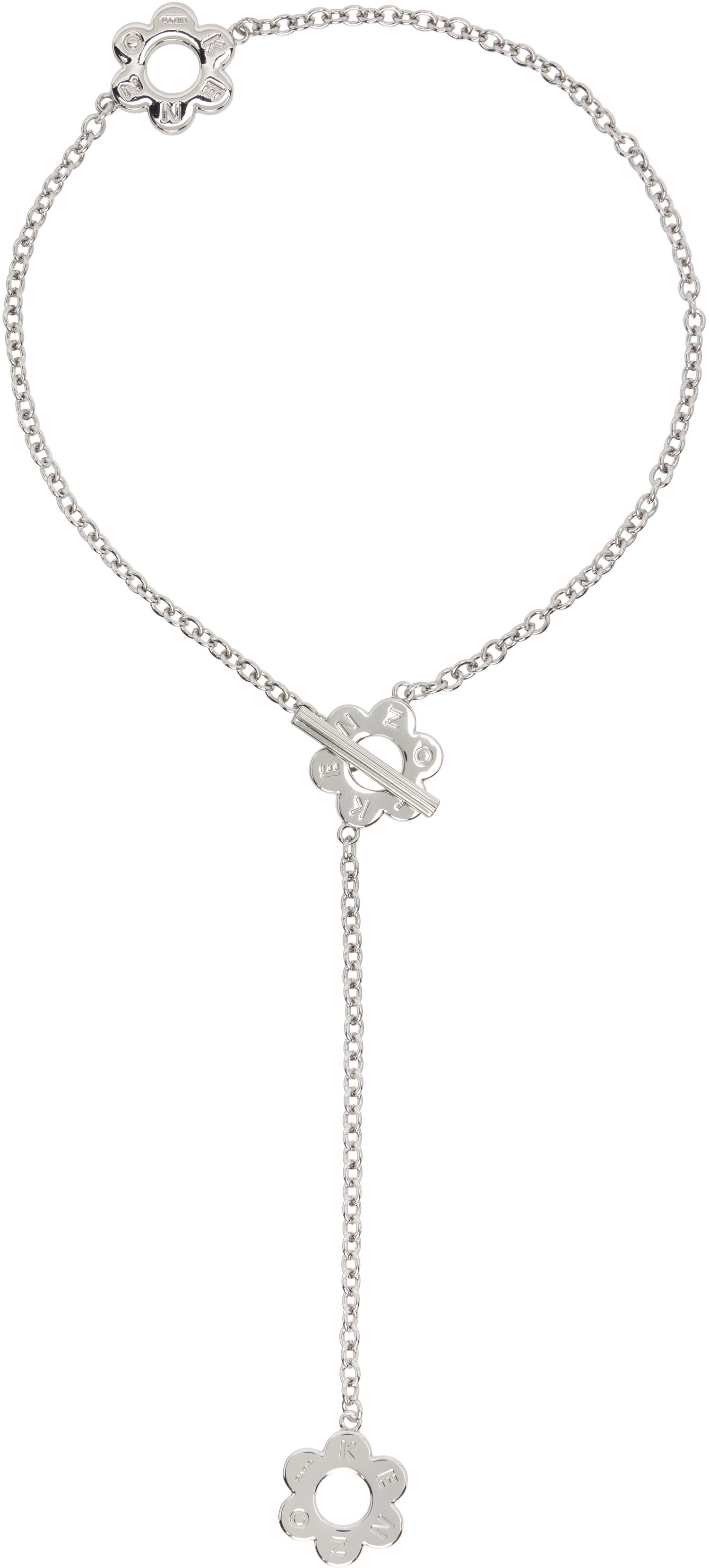Колие KENZO Kenzo 'KENZO Stamp' Flower Pendant Necklace Металик | FF58BI417M04, 0