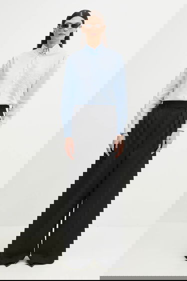 Панталони Anine Bing Lou Wide-Leg High Waist Pleated Trouser Черно | A.03.10389, 4