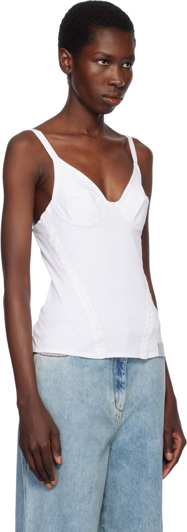 Потник Stella McCartney Stella McCartney Corset-Inspired Sleeveless Top Бяло | 6J03763SPZ85, 1
