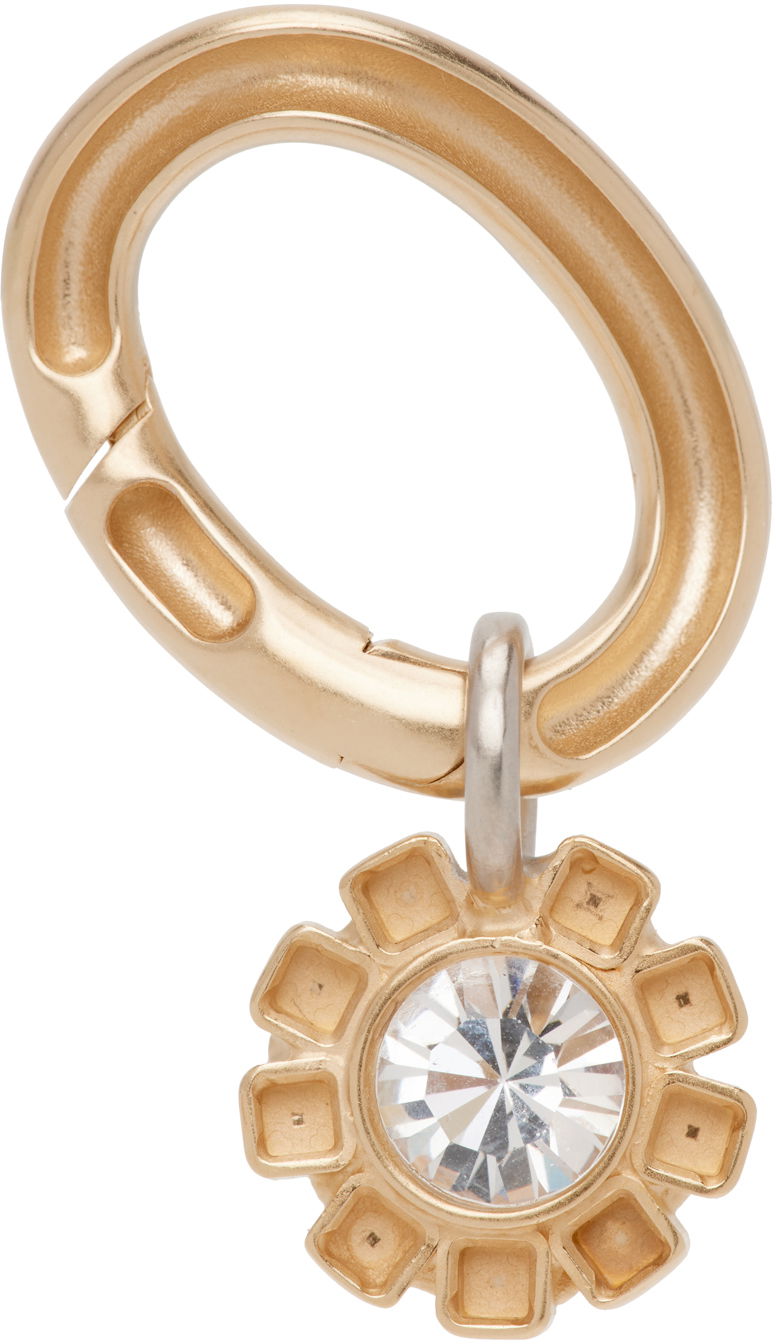 Пръстен Maison Margiela Graphic Single Earring With Crystal Металик | SM1VG0029 SV0164, 0