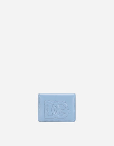 Портфейл Dolce & Gabbana Dolce & Gabbana DG Logo Leather Wallet Синьо | BI1211AG08180789, 0