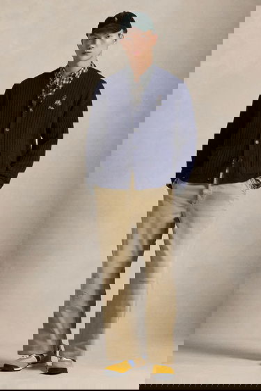 Пуловер Polo by Ralph Lauren Polo Bear Wool Ribbed Cardigan Тъмно синьо | 710979094, 2