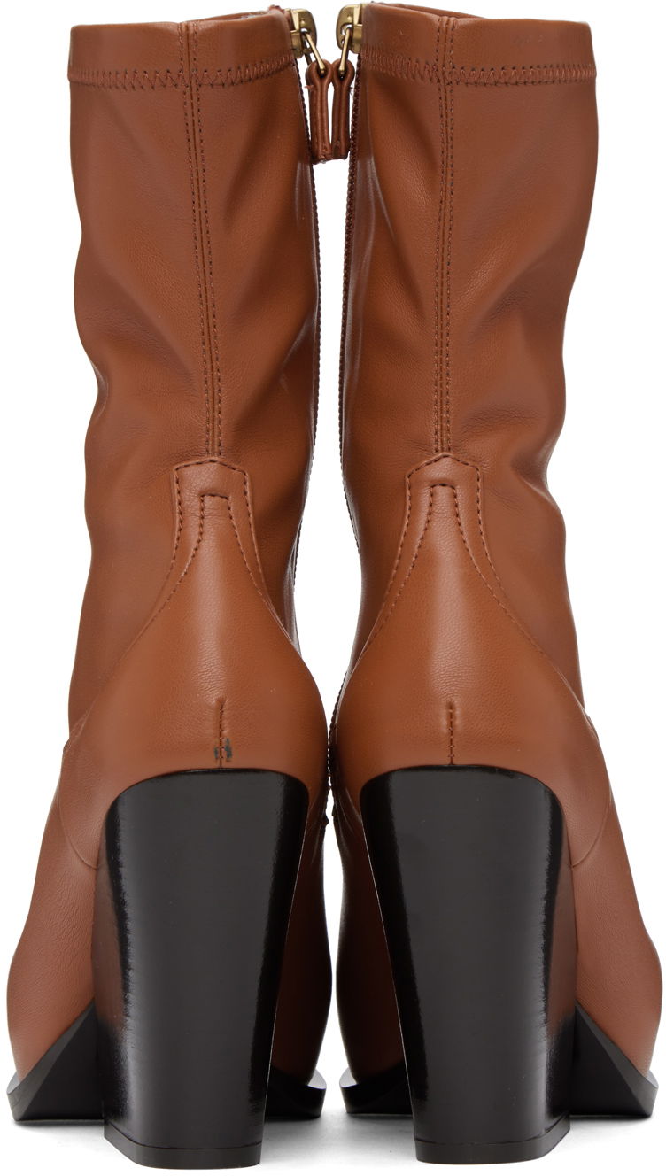 Кецове и обувки Stella McCartney Stella McCartney Cowboy Ankle Boots Кафяво | 810134W1IL0, 1