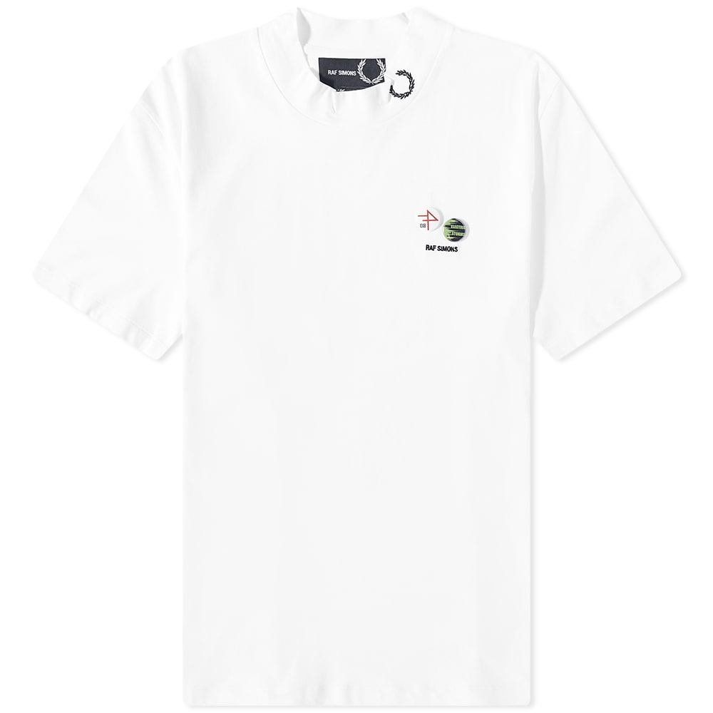 Тениска Fred Perry x Raf Simons High Neck Tee Бяло | SM4205-100, 0