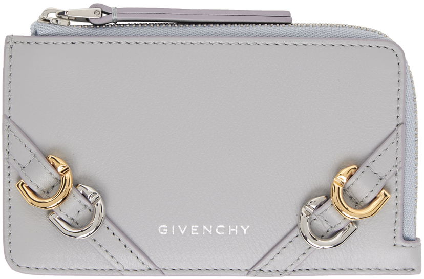 Портфейл Givenchy Voyou Zipped Card Holder Сиво | BB60LSB1Q7050