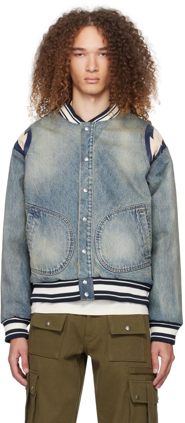 Яке Rhude Lightning Bomber Jacket Синьо | RHPS24JA06012305, 0