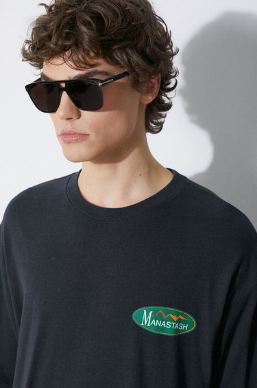 Тениска Manastash Manastash Hemp Original Logo T-Shirt Черно | 7924134002, 4