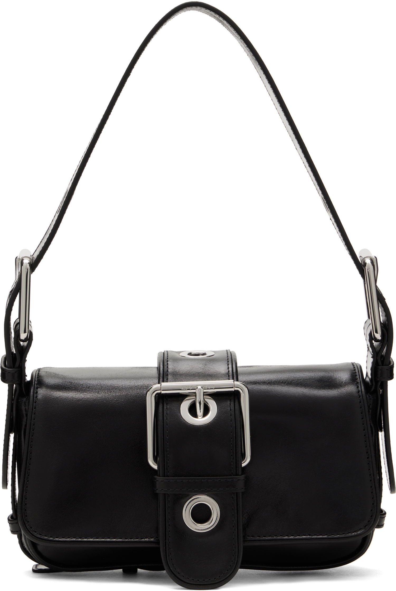 Чанта през рамо BY FAR BY FAR Eloise Leather Shoulder Bag Черно | MWBSB015CL034BK001PL, 0