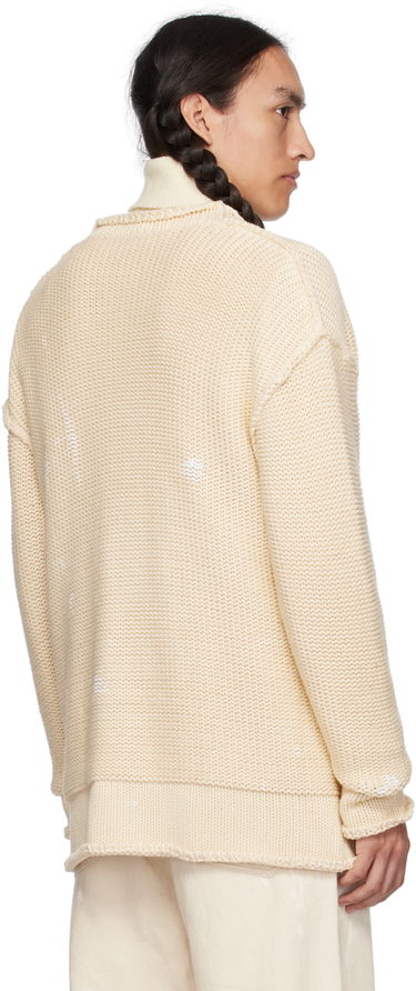 Пуловер R13 R13 Rolled Edge Knit Cardigan Бежово | R13MY151-Y055B, 2