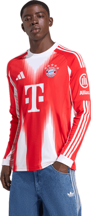 Фланелка adidas Performance FC Bayern 25/26 Long Sleeve Jersey Червено | JP3689, 4