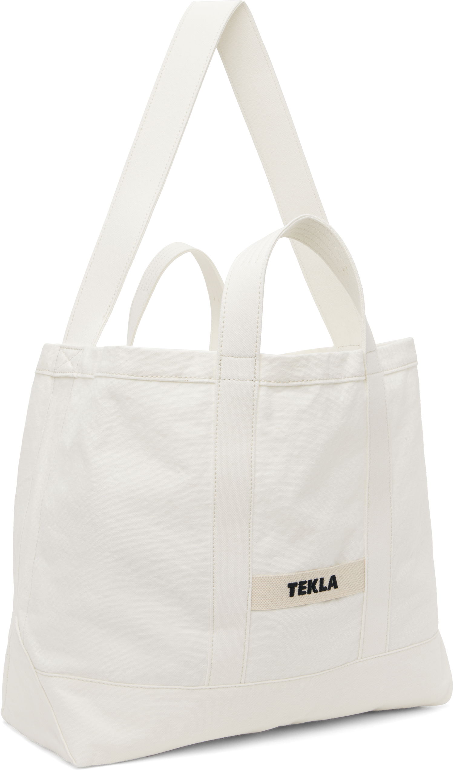 Голяма пазарска чанта TEKLA Beach Tote Бяло | BB-WH, 1
