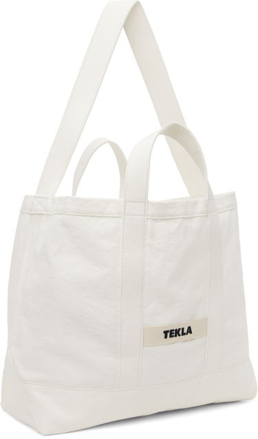 Голяма пазарска чанта TEKLA Beach Tote Бяло | BB-WH, 1